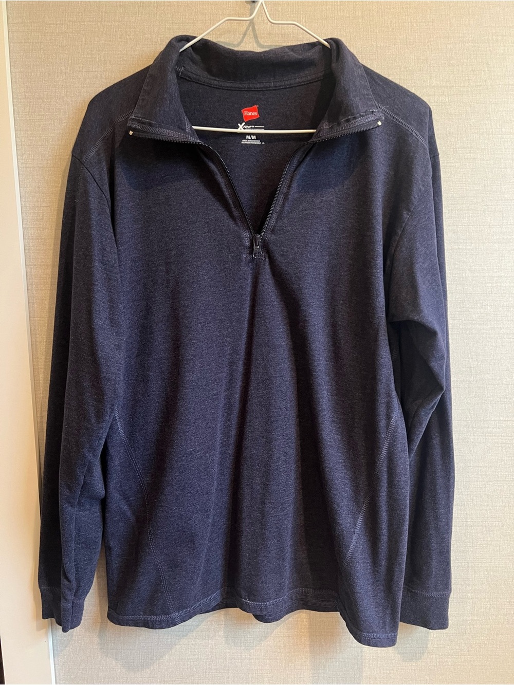 Hanes Women’s Navy Quarter-Zip Pullover Sweater